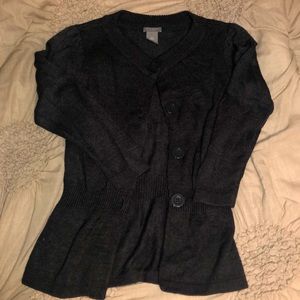 Charcoal grey cardigan! Worn once!